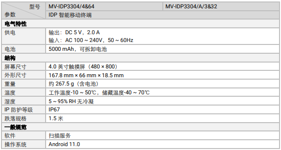 海康MV-IDP3304工業級鍵盤款智能移動終端參數.png 海康MV-IDP3304工業級鍵盤款智能移動終端參數.png